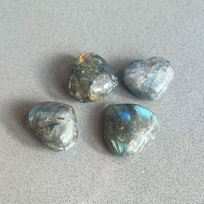 Labradorite Crystal Hearts - Small