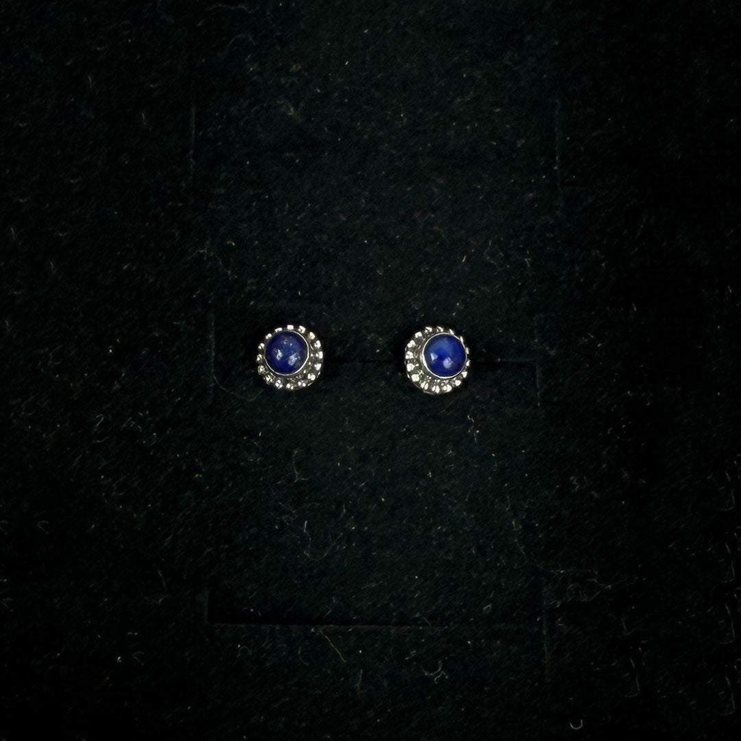 Mini Sterling Silver & Crystal Stud Earrings