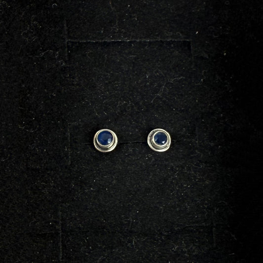Mini Sterling Silver & Crystal Stud Earrings