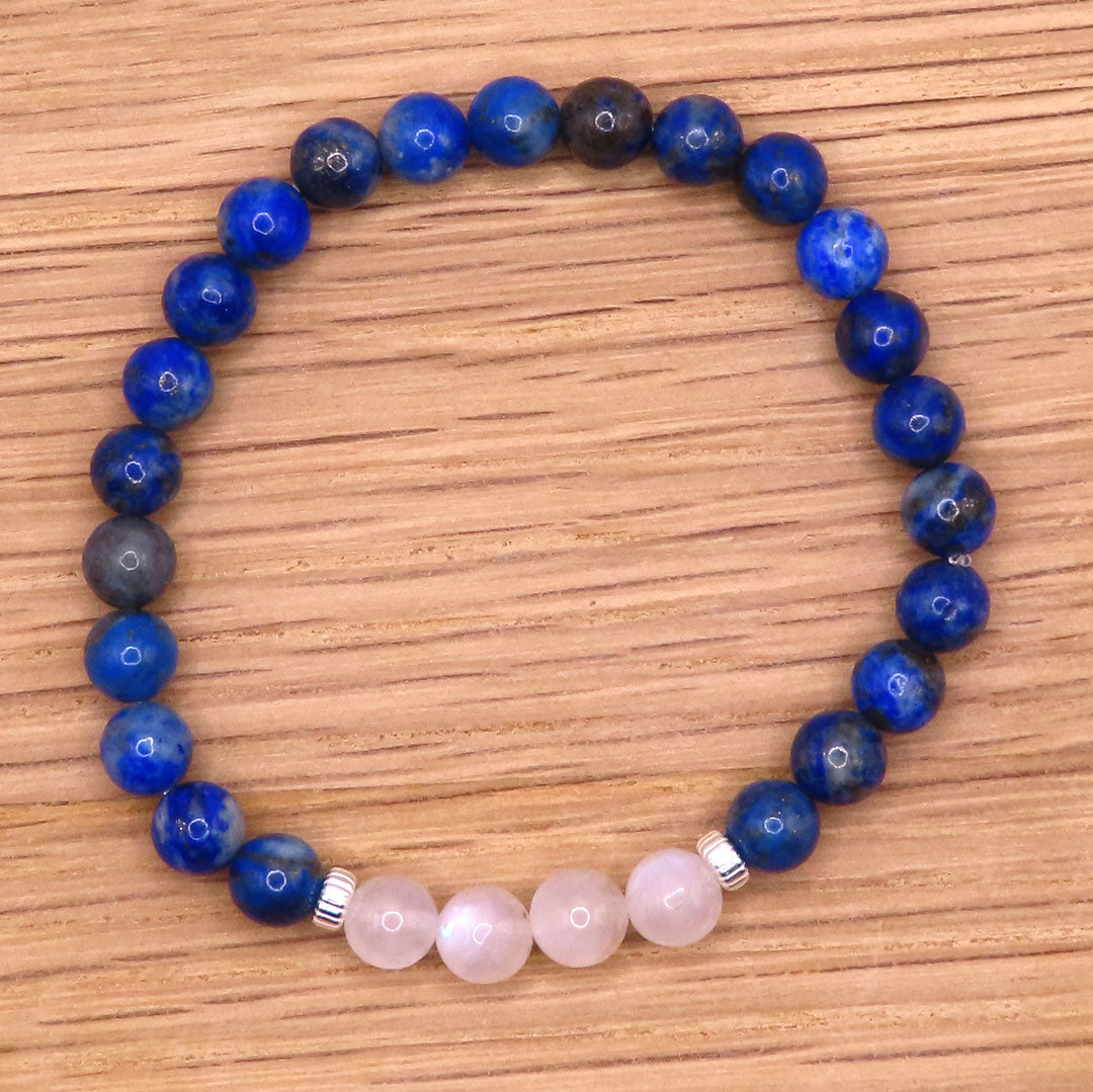 Lapis Lazuli and Moonstone Bracelet