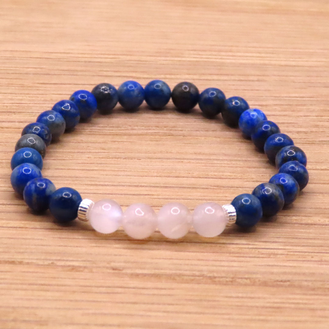 Lapis Lazuli and Moonstone Bracelet