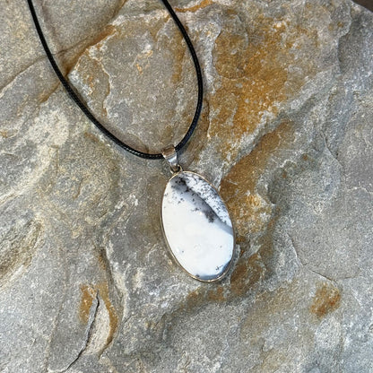 Dendrite Pendant set in Sterling Silver