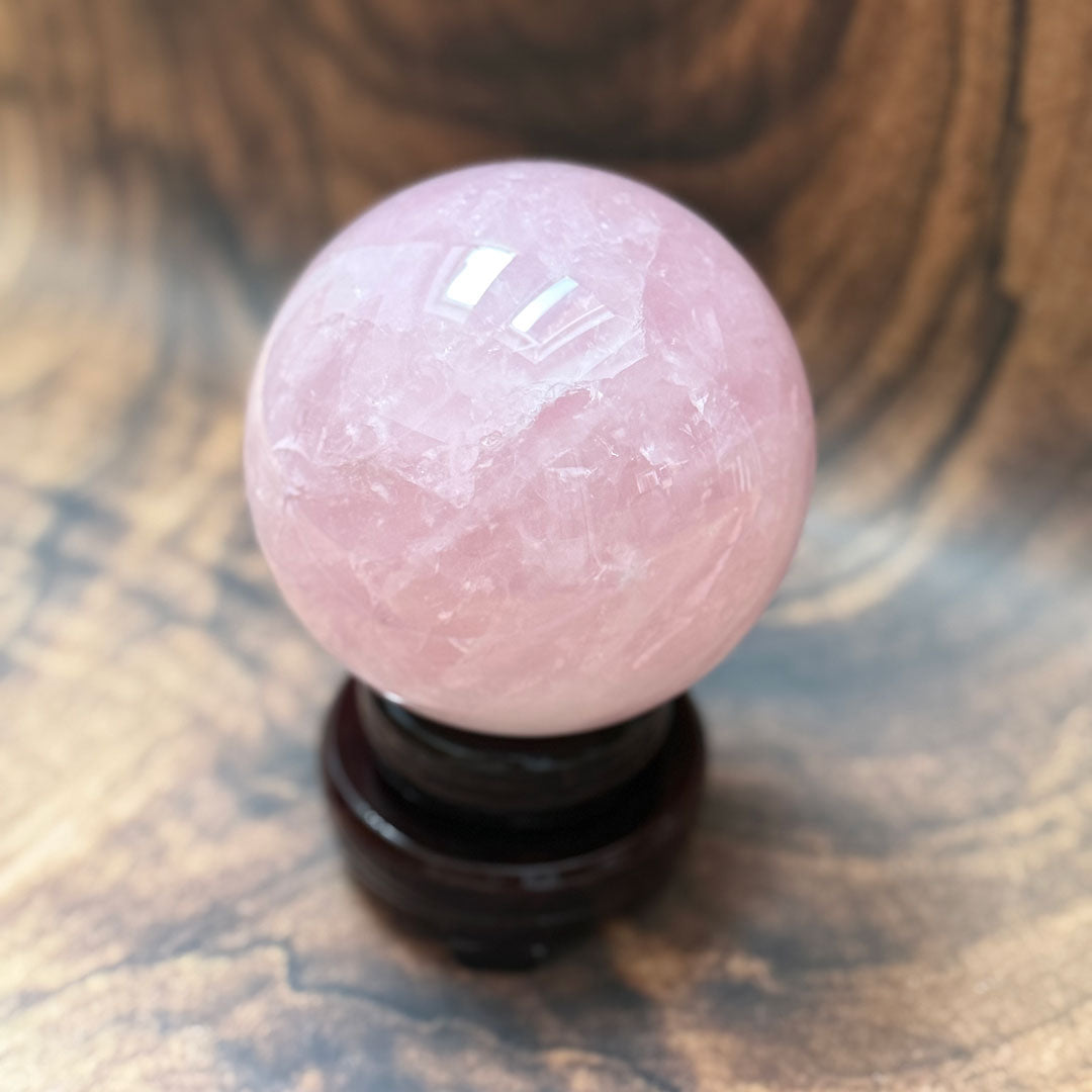 Rose Quartz Crystal Sphere - 1.67kg