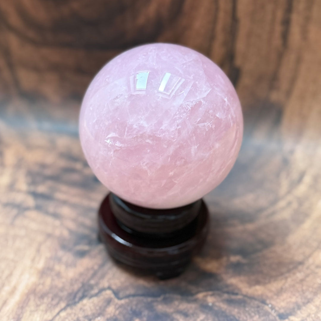 Rose Quartz Crystal Sphere - 1.67kg