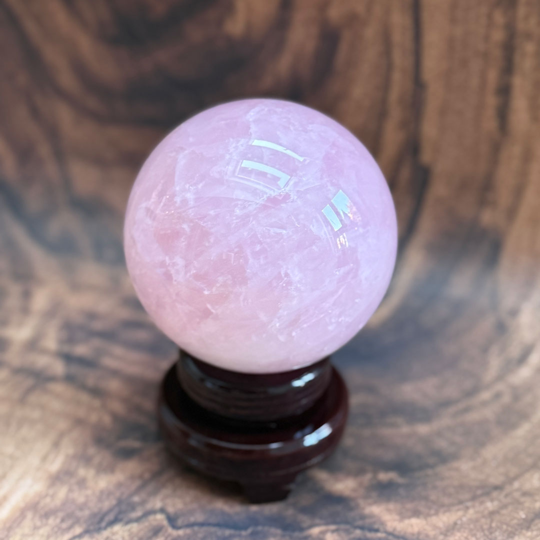 Rose Quartz Crystal Sphere - 1.67kg