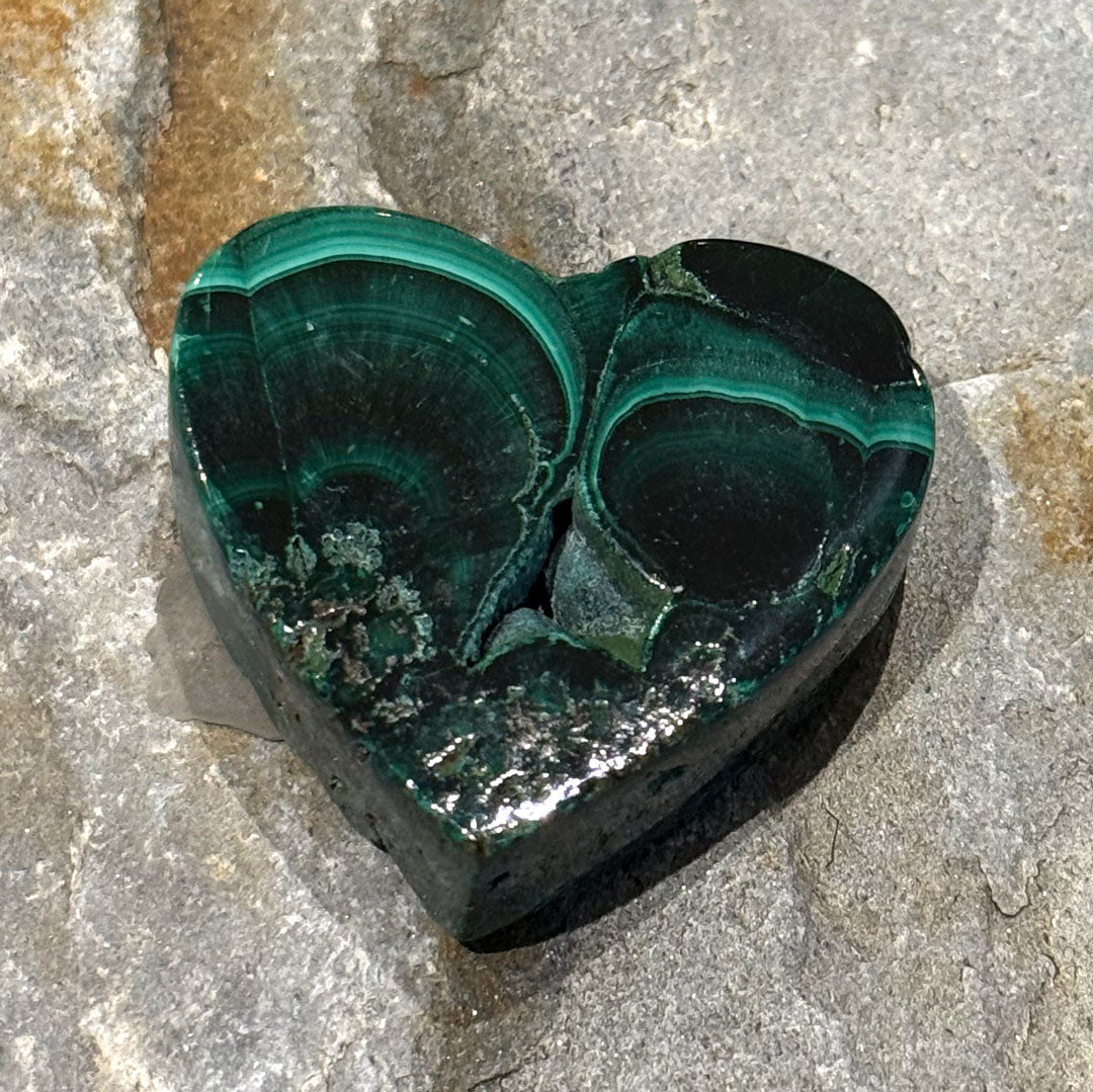 Malachite hearts