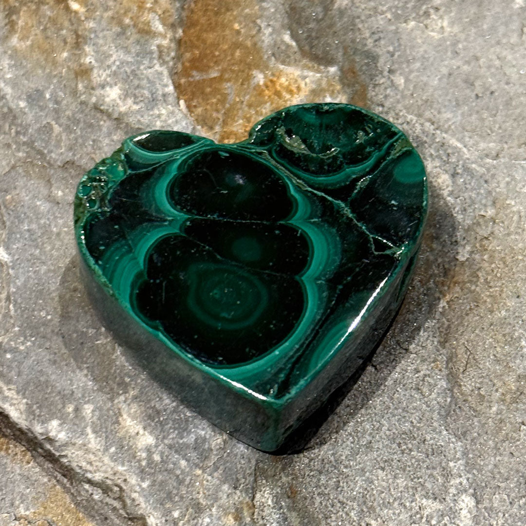 Malachite hearts