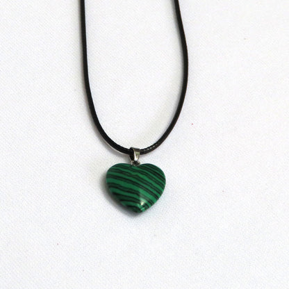 Malachite Heart Necklace