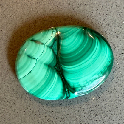 Malachite Palm Stones