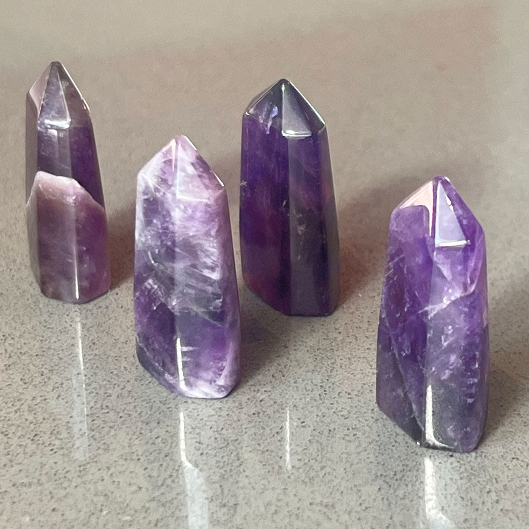 Amethyst Mini Crystal Towers - Peace and Calm