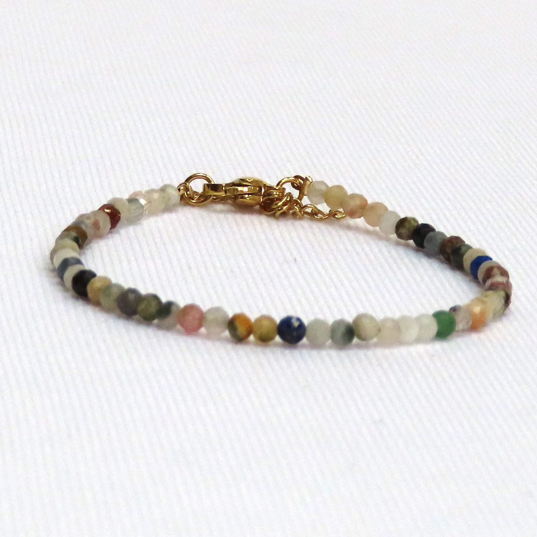 3mm Faceted Crystal Beaded Bracelets