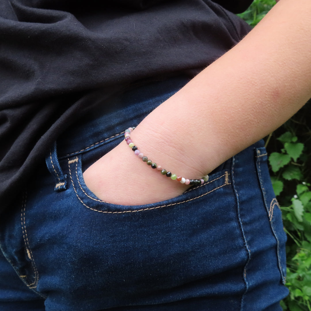 3mm Faceted Crystal Beaded Bracelets