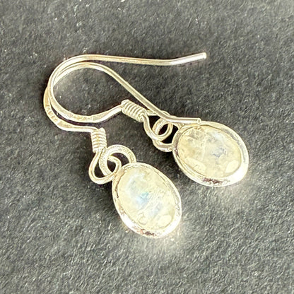 Sterling Silver Moonstone Drop Earrings