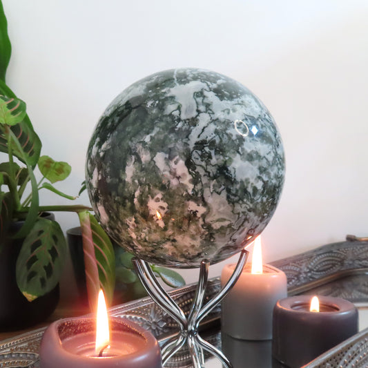 Moss Agate Sphere