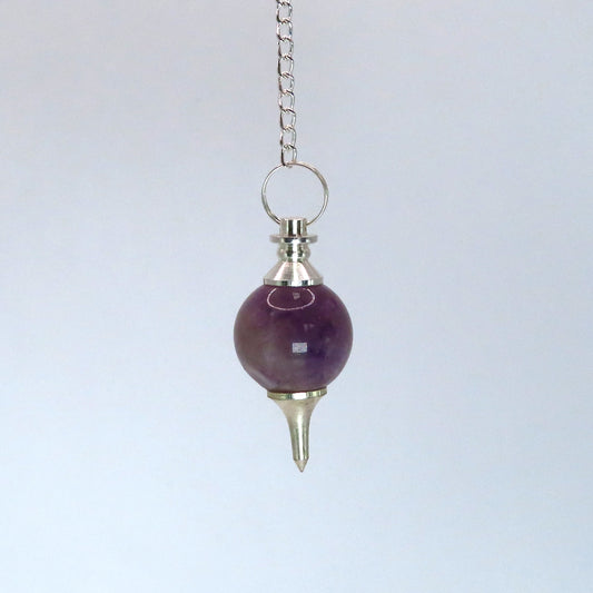 Amethyst Sphere Pendulum - small