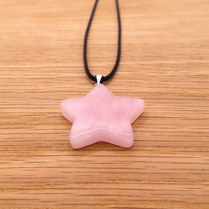 Rose Quartz Star Necklace