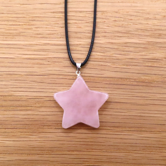 Rose Quartz Star Necklace