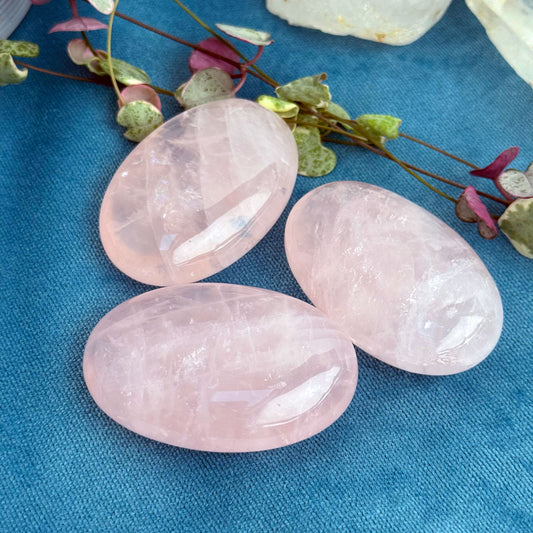 Rose Quartz Palm Stones