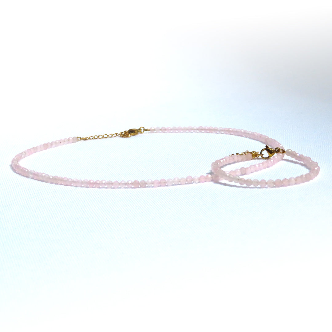 Rose Quartz 3mm Set