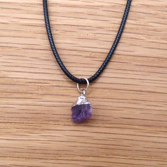 Raw Amethyst Necklace