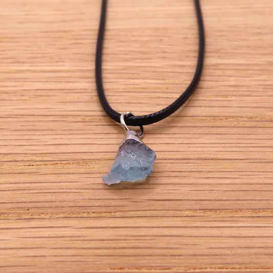 Raw Aquamarine Necklace