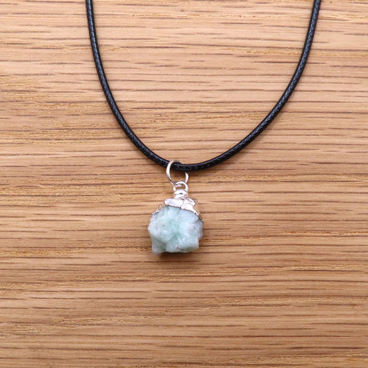 Raw Emerald Necklace