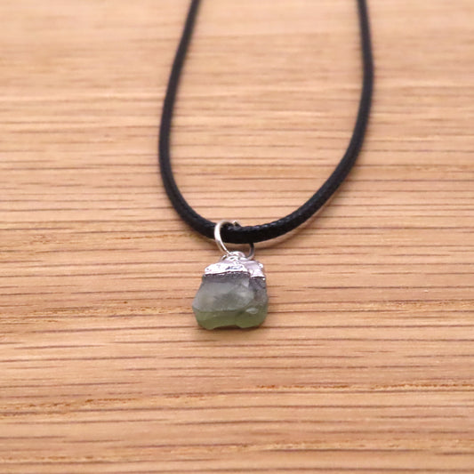 Raw Peridot Necklace