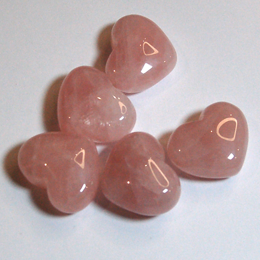 Rose Quartz Mini Hearts