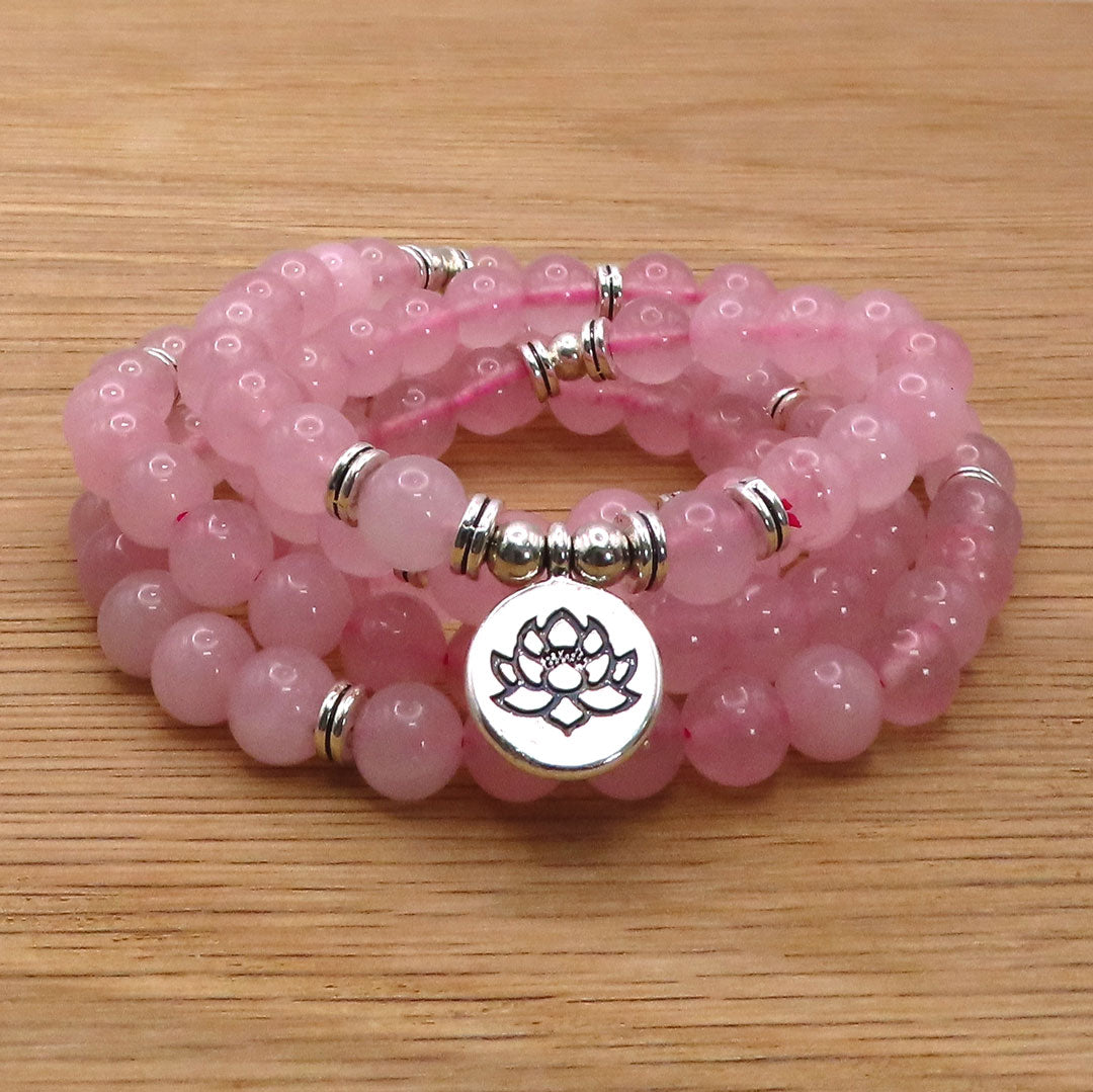 Rose Quartz Mala Beads