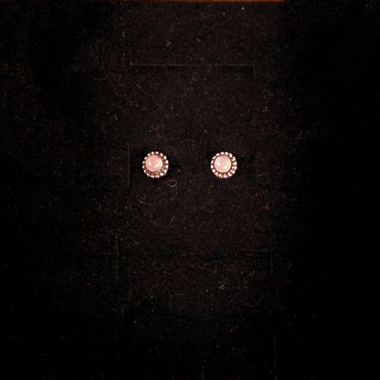 Mini Sterling Silver & Crystal Stud Earrings