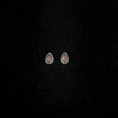 Mini Sterling Silver & Crystal Stud Earrings