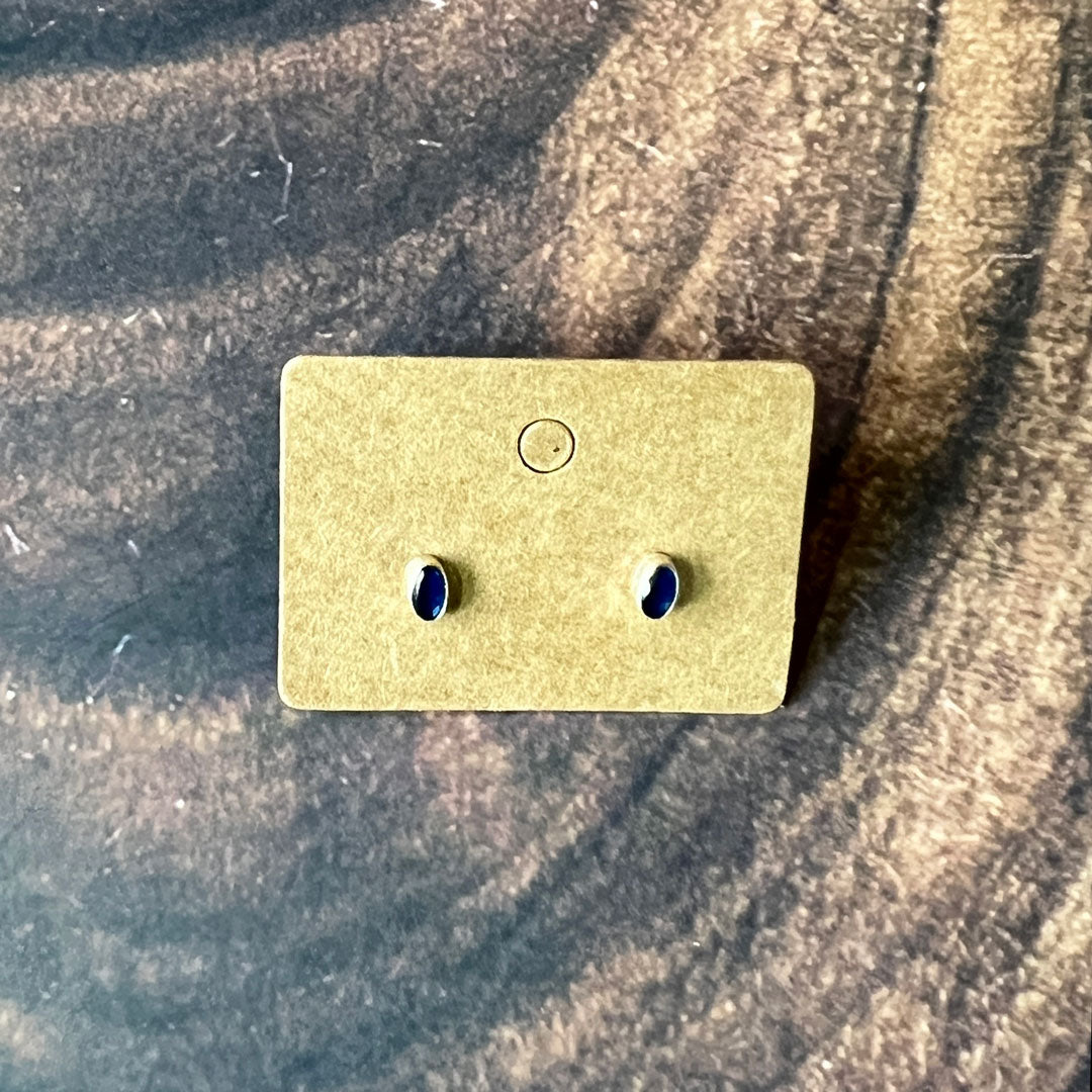 Mini Sterling Silver & Crystal Stud Earrings