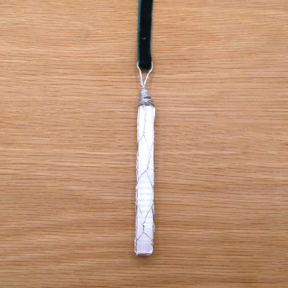 Wrapped Selenite Necklace