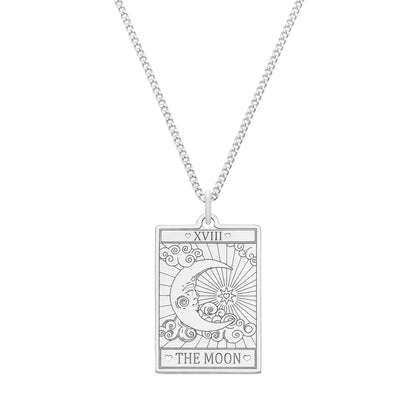 Hand-Drawn Silver Necklaces - Medium