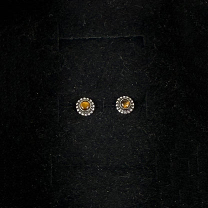 Mini Sterling Silver & Crystal Stud Earrings