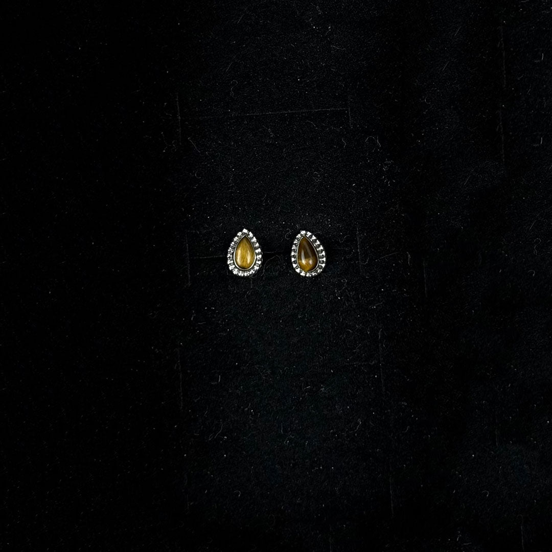 Mini Sterling Silver & Crystal Stud Earrings