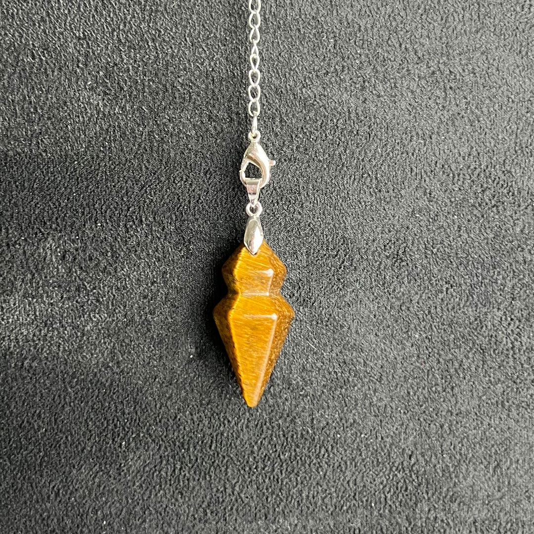 Mystic Dual-Point Pendulum with Pentagram Chain - Power, Precision and Protection