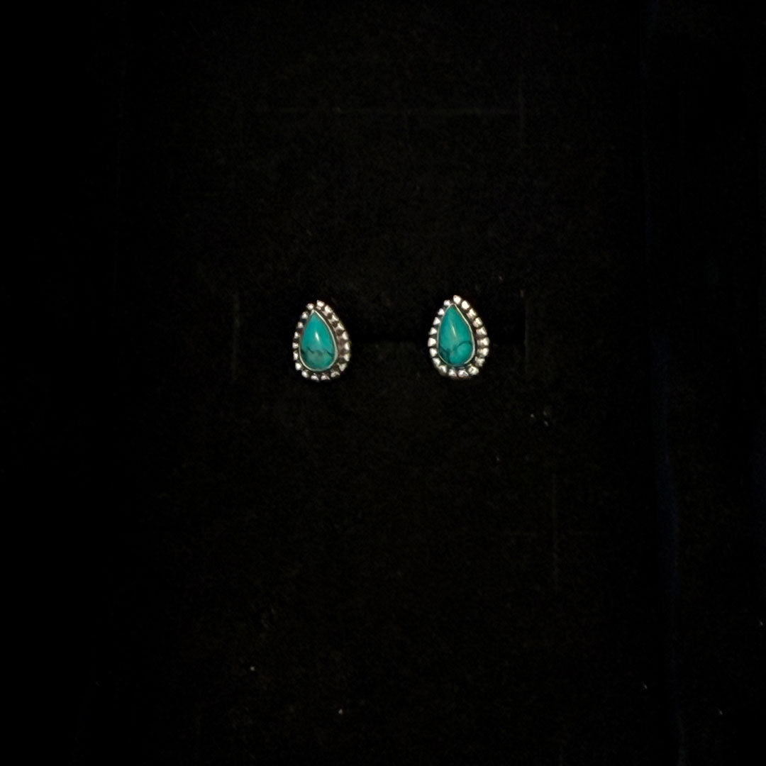 Mini Sterling Silver & Crystal Stud Earrings