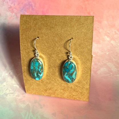 Turquoise and Silver Earrings