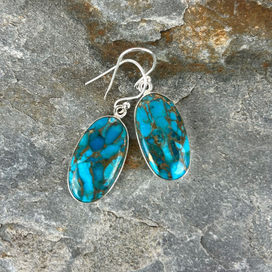 Turquoise and Silver Earrings