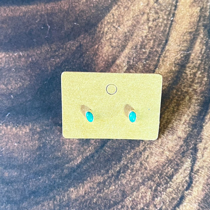 Mini Sterling Silver & Crystal Stud Earrings