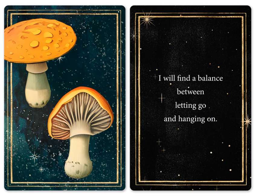 Daily Doses of Wisdom Mushroom Cards