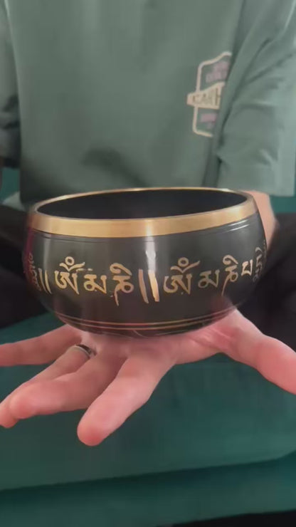 Buddha Singing Bowl  With Mallet - 13.5cm