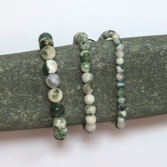 Tree Agate Adjustable Bracelets